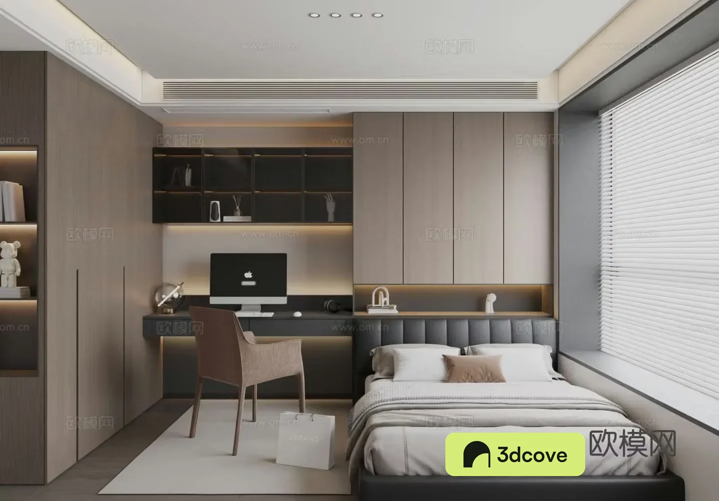 Modern Italian tatami bedroom