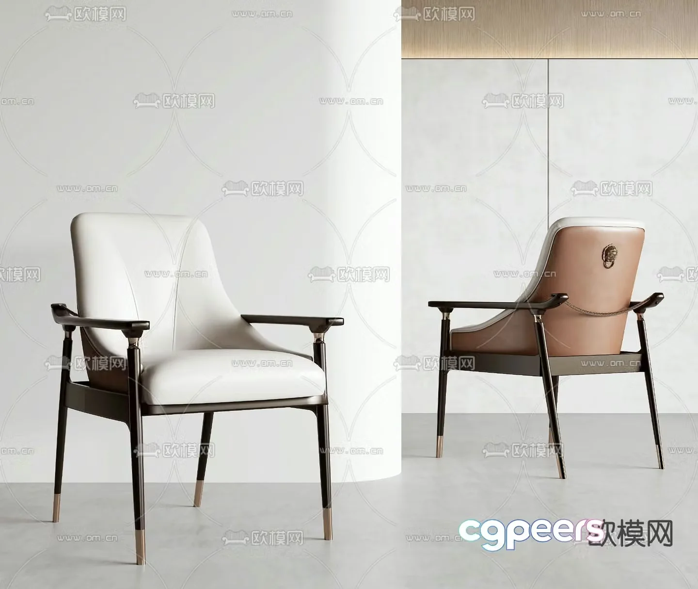 New Chinese style chair dining chair 3d model