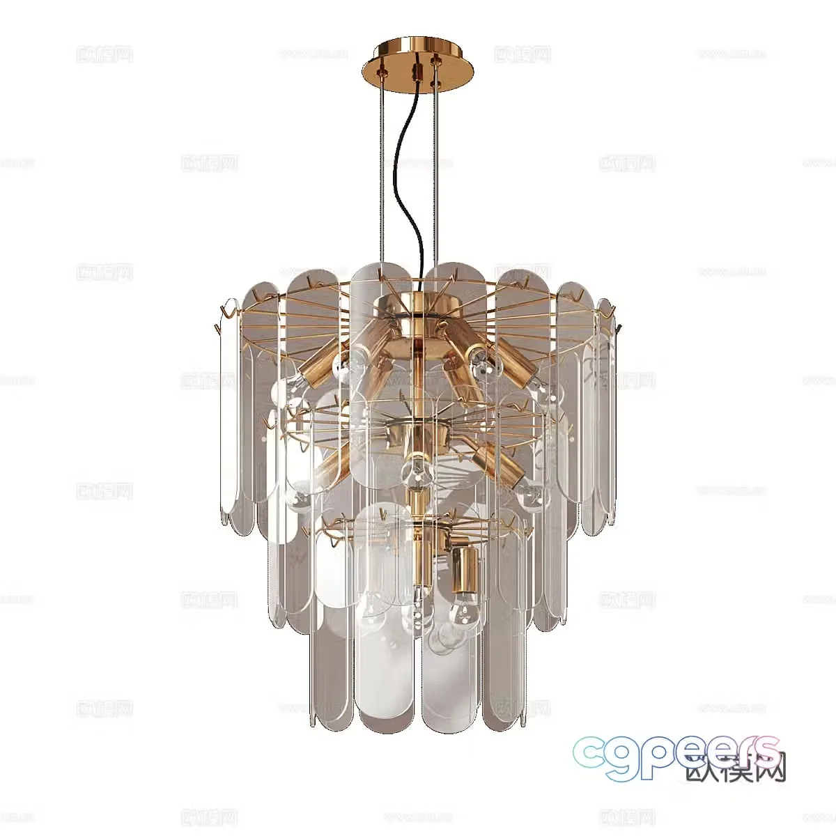 Modern simple and light luxury chandeliers chandeliers simple chandeliers living room chandeliers dining chandeliers lamp 3d model