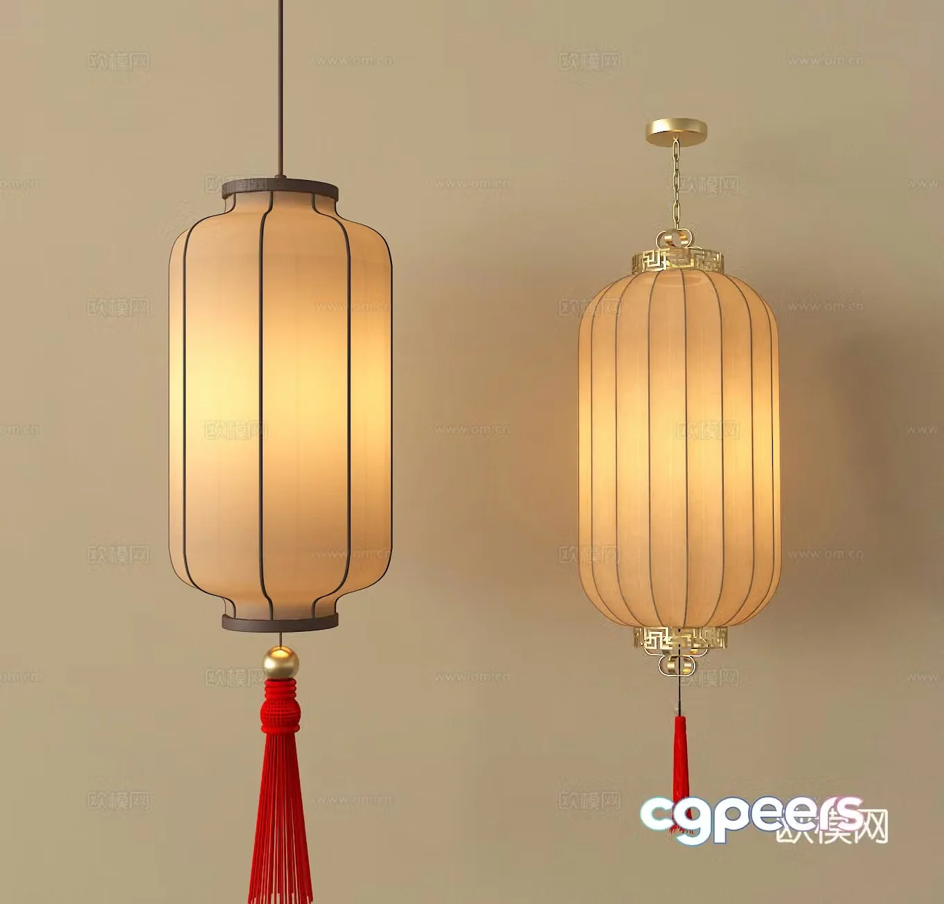 Chandelier Lantern Decorative Light Ambient Light 3D Model