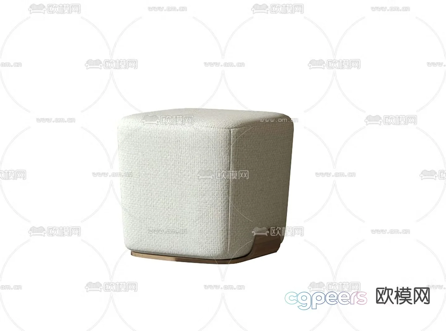 Sofa stool soft stool shoe changing stool 3d model