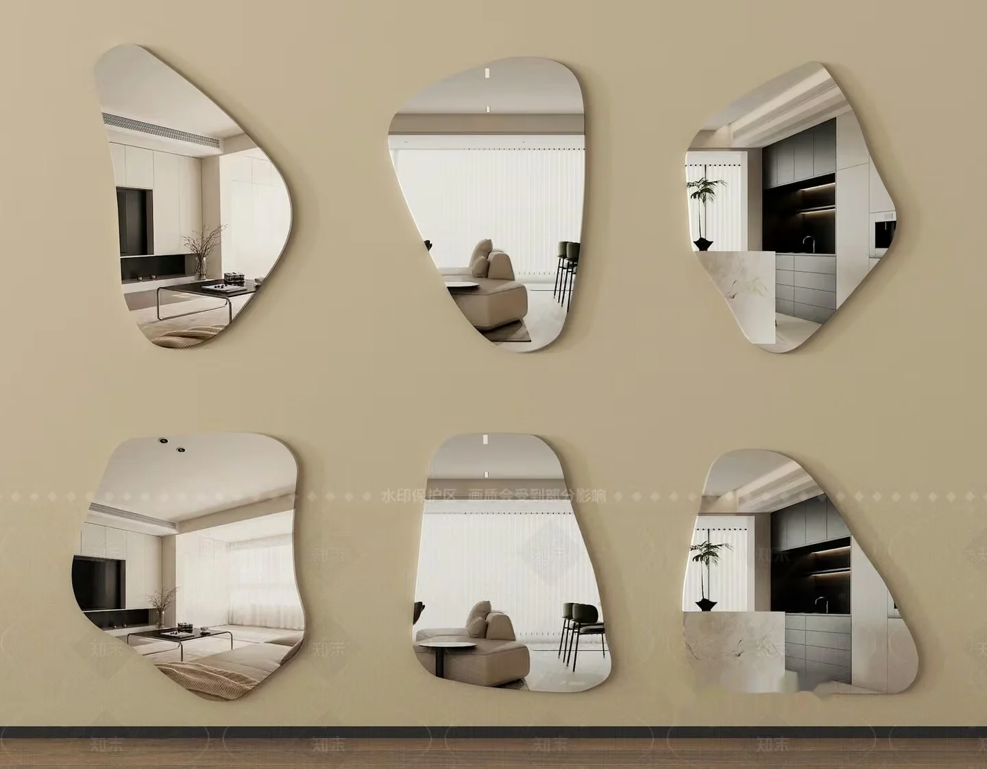 Modern Living Room 3D Model – 2365 – VRAY Render