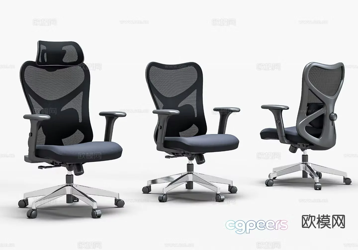 Modern office chair staff chair executive chair 3d model