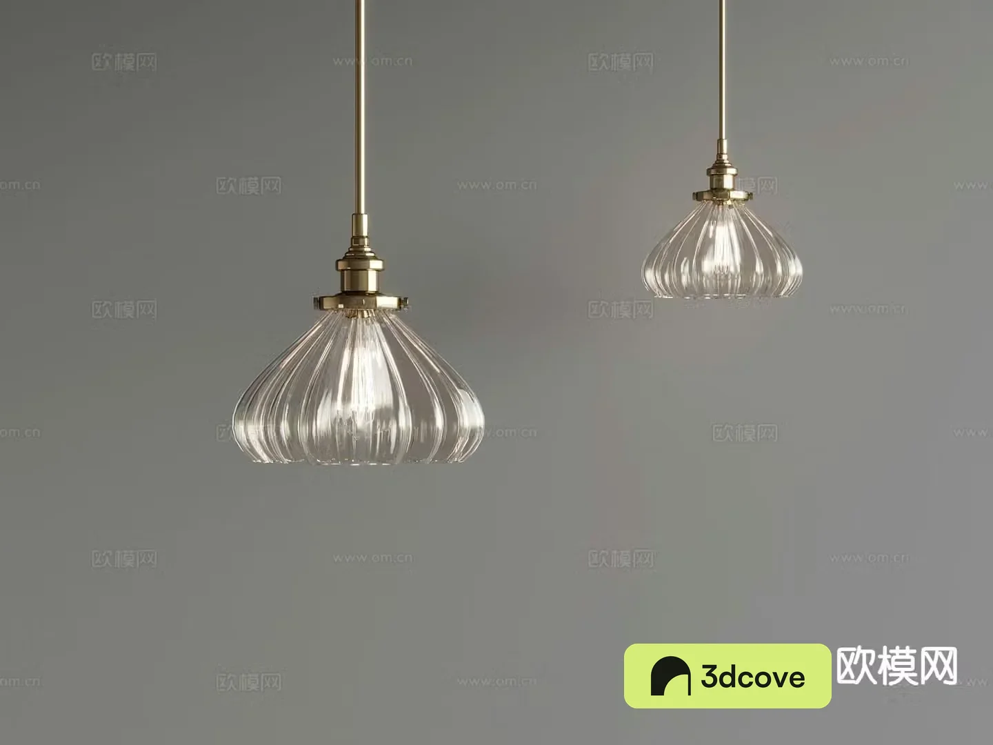 French retro small chandelier fishing line chandelier
