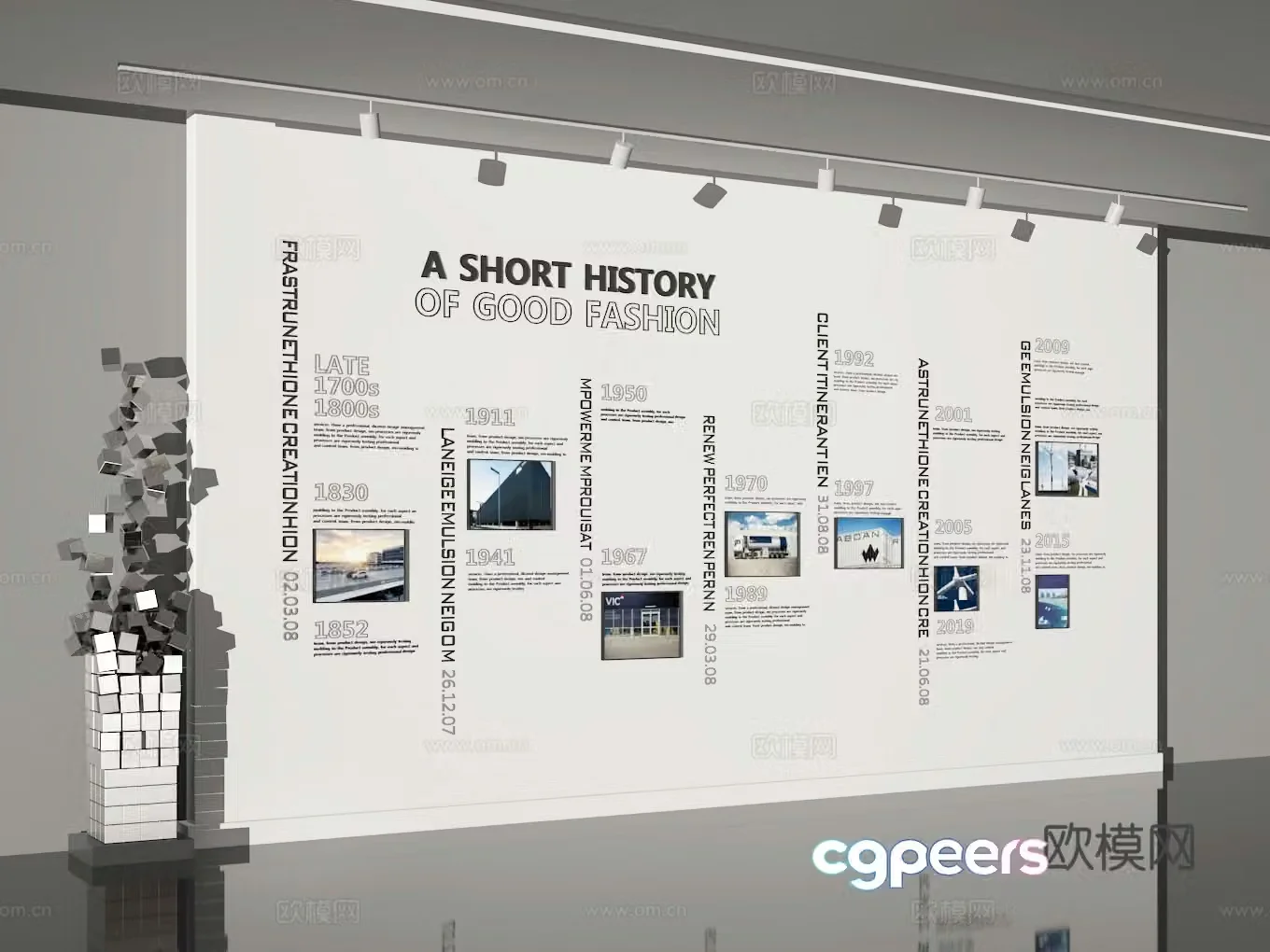 Exhibition hall 3d model