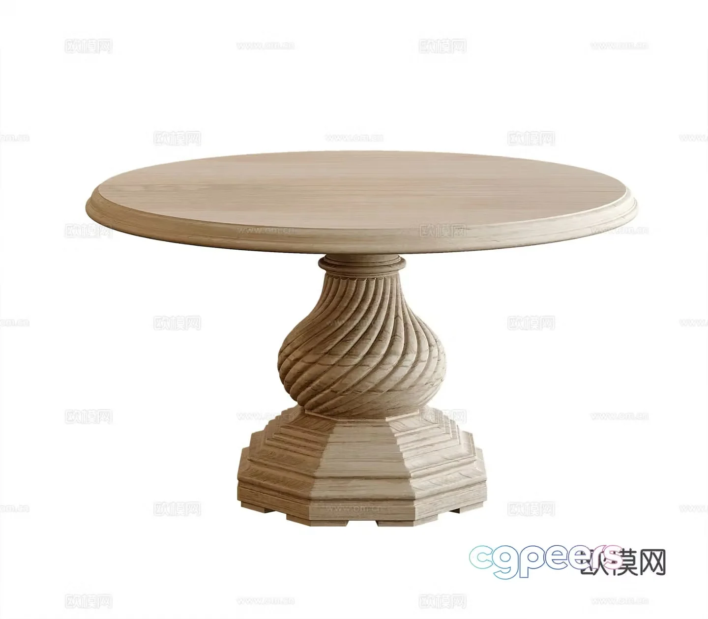 American dining table 3d model