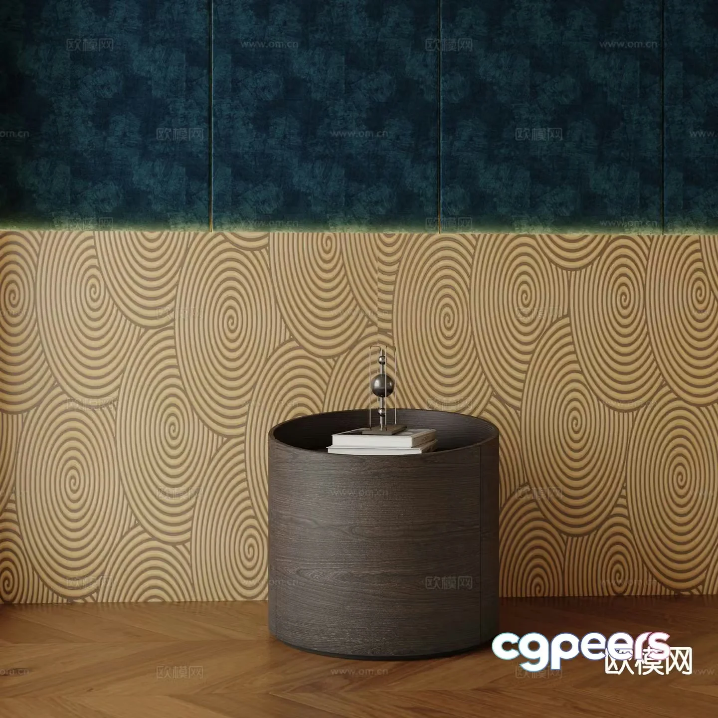Modern bedside table 3d model