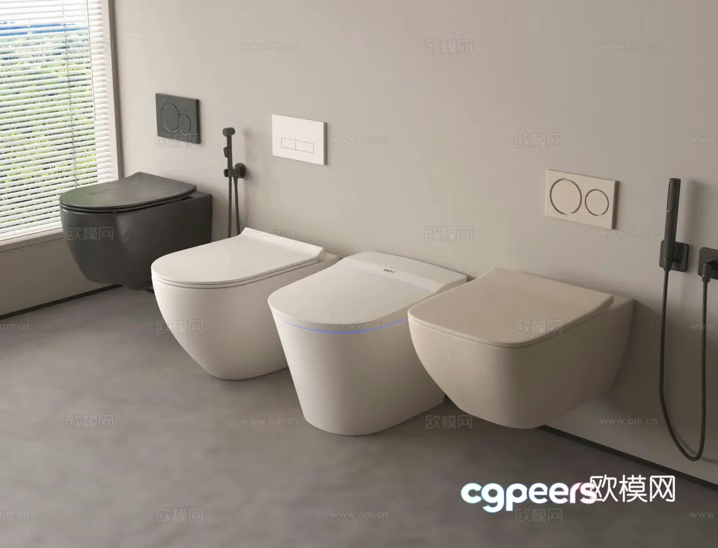 Toilet toilet 3d model