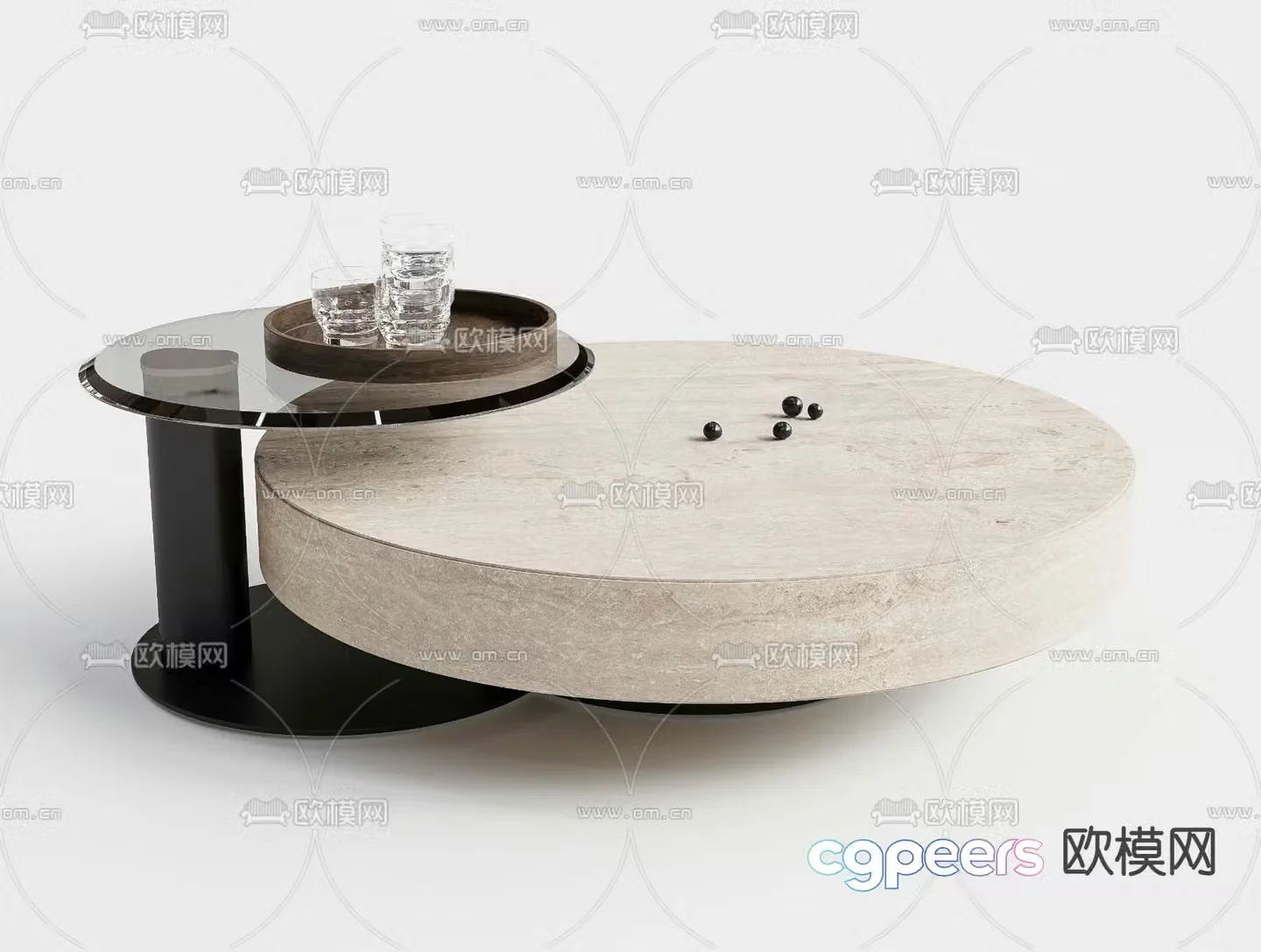 3D model of mother-in-law coffee table