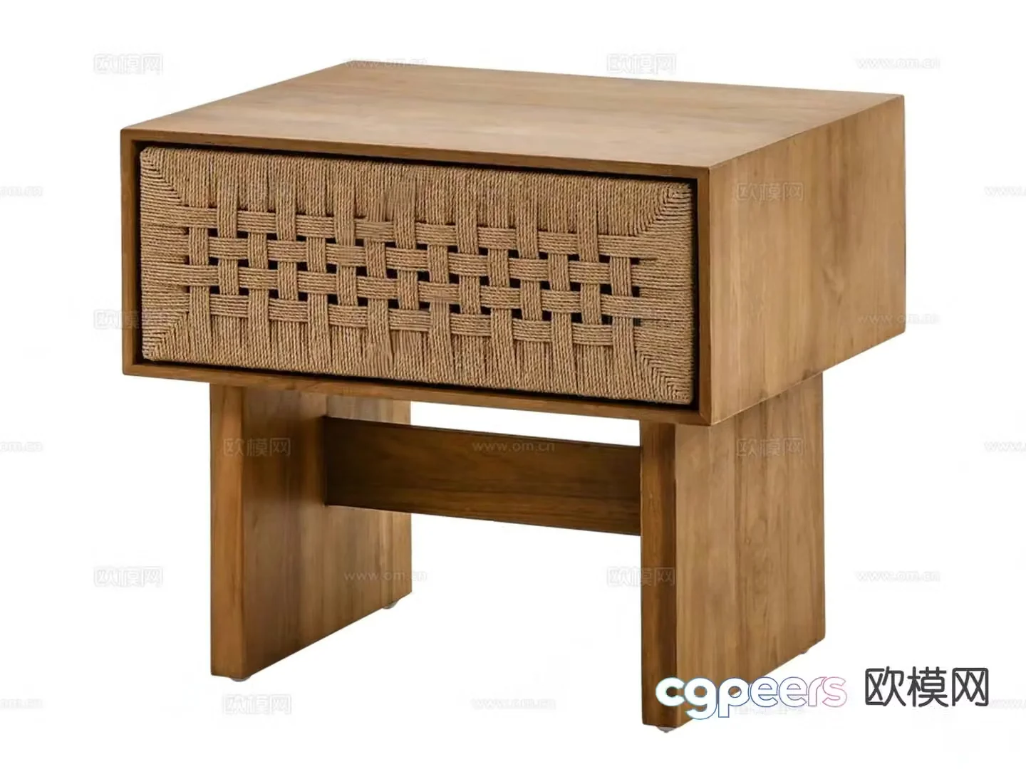 wabi-sabi bedside table 3d model