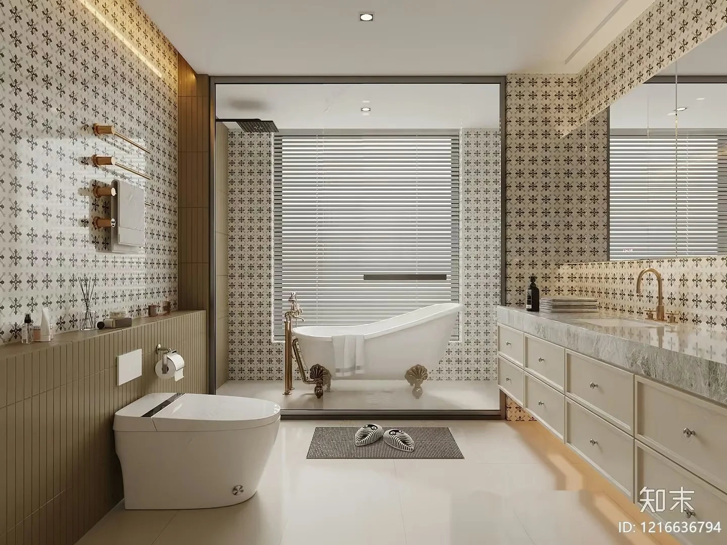 Modern Bathroom 3D Model – 15279 – VRAY Render