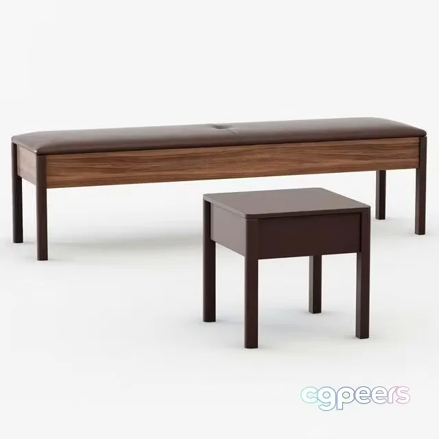 3ds Max Free – Bato bench and Bedside table