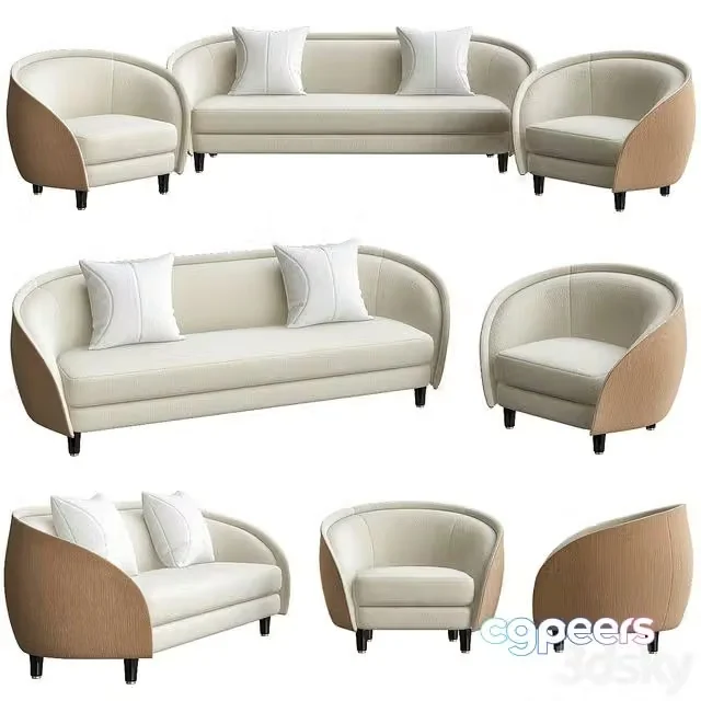 3ds Max Free – Revers Lounge Chair by Gubi