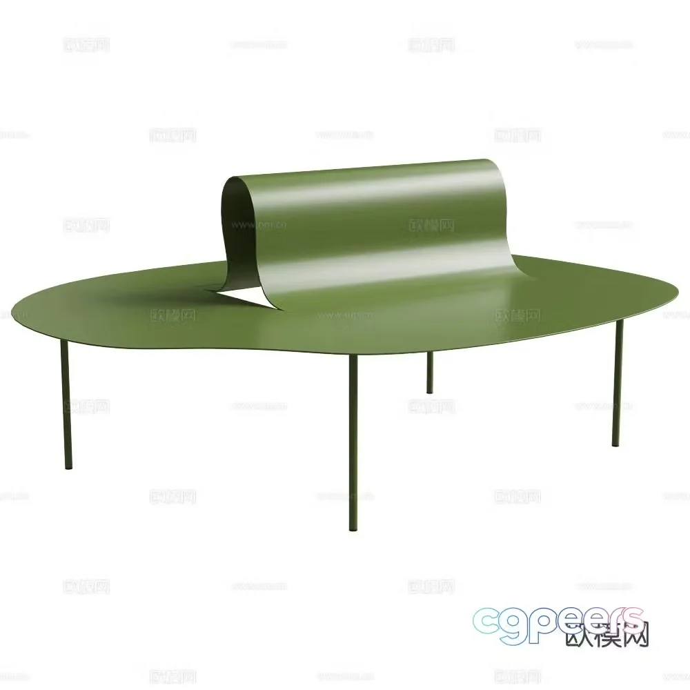 Desalto modern workbench console 3d model