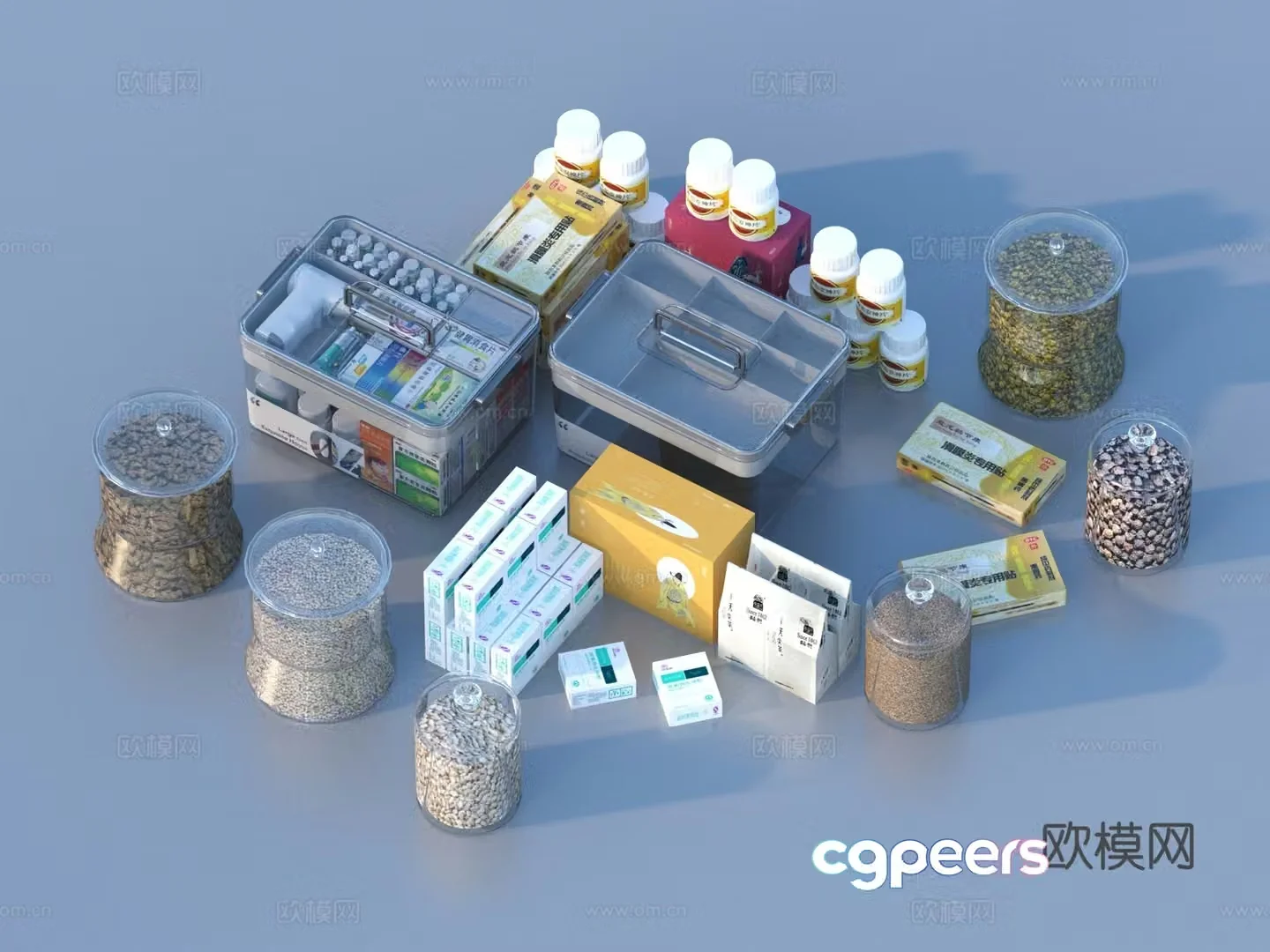 Medicine Medicine Box Medicine Medicine Potion Medical Supplies 3D Model