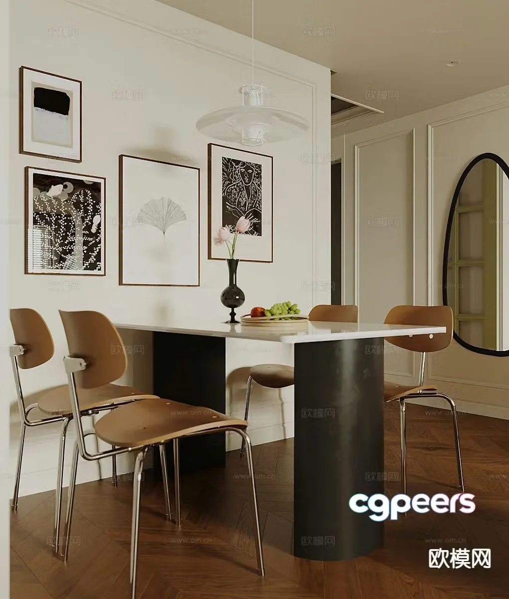 Modern restaurant 3d model
