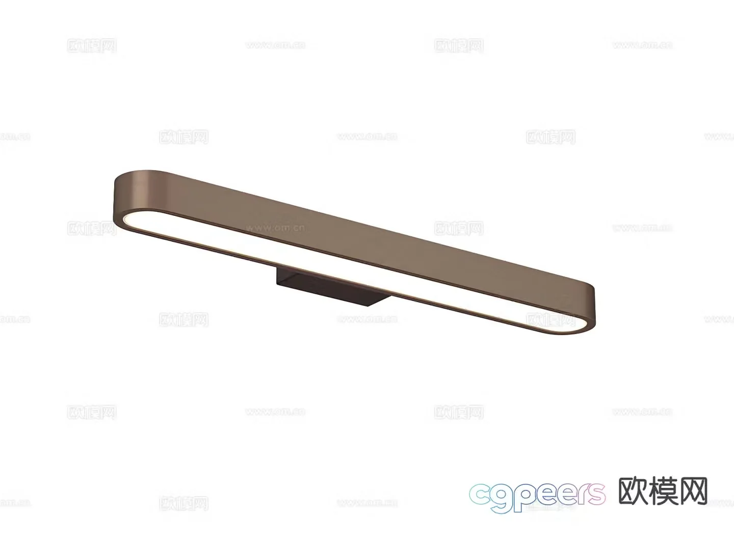 Modern metal wall light 3d model
