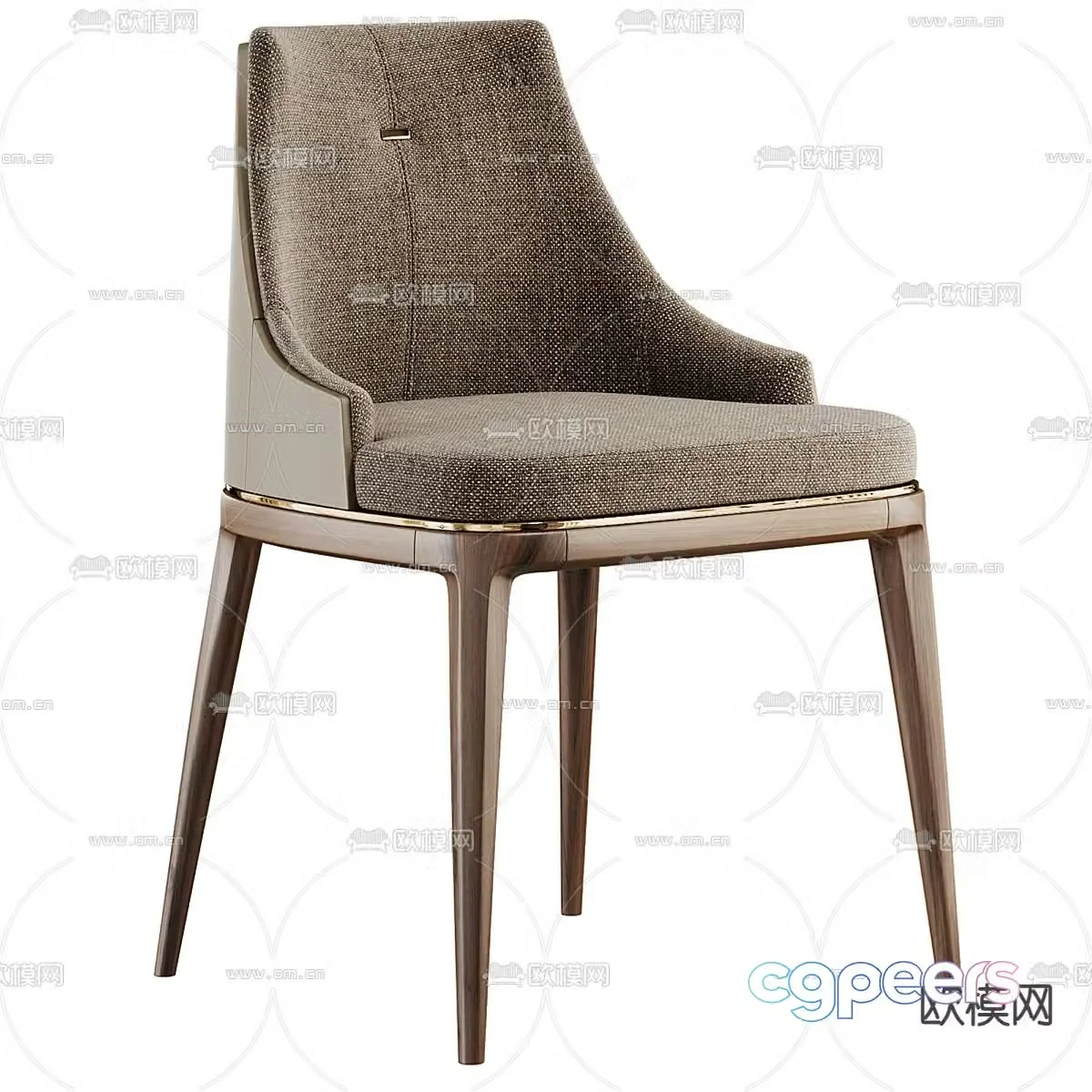 Alaton chair dining chair 3d model
