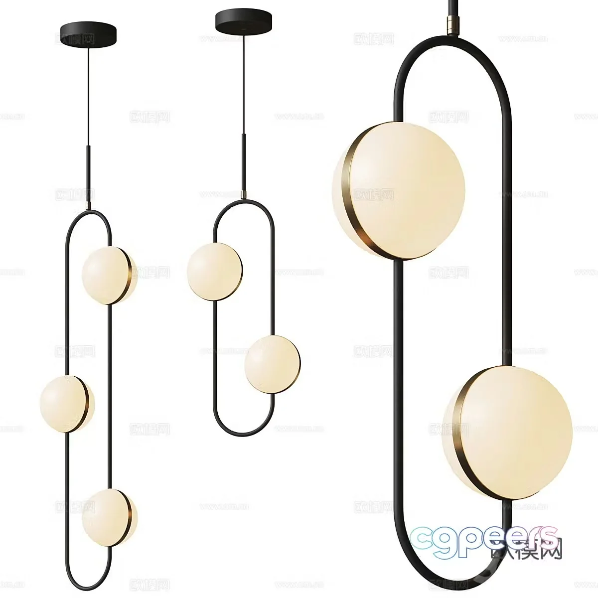 Light luxury chandeliers cream style chandeliers bedside chandeliers restaurant chandeliers bar chandeliers background wall chandeliers 3D model