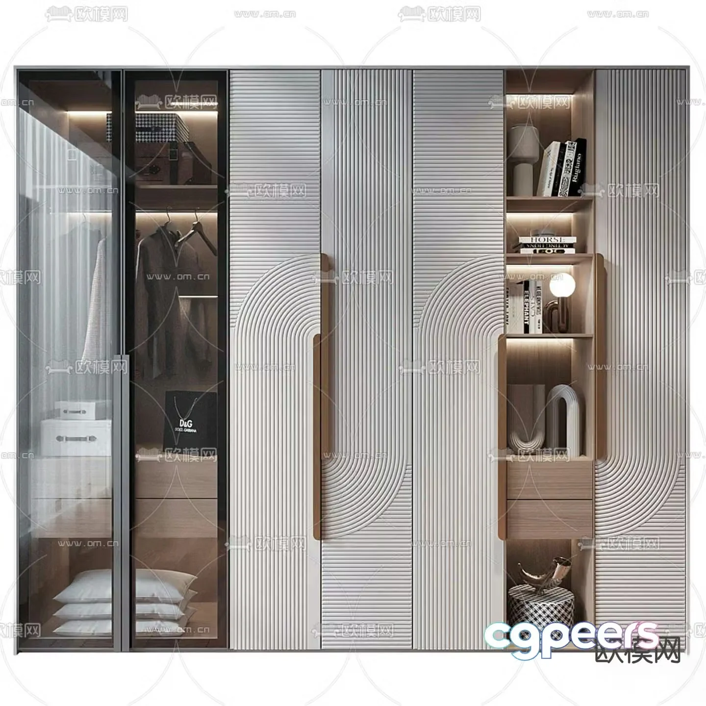 Modern wardrobe 3d model