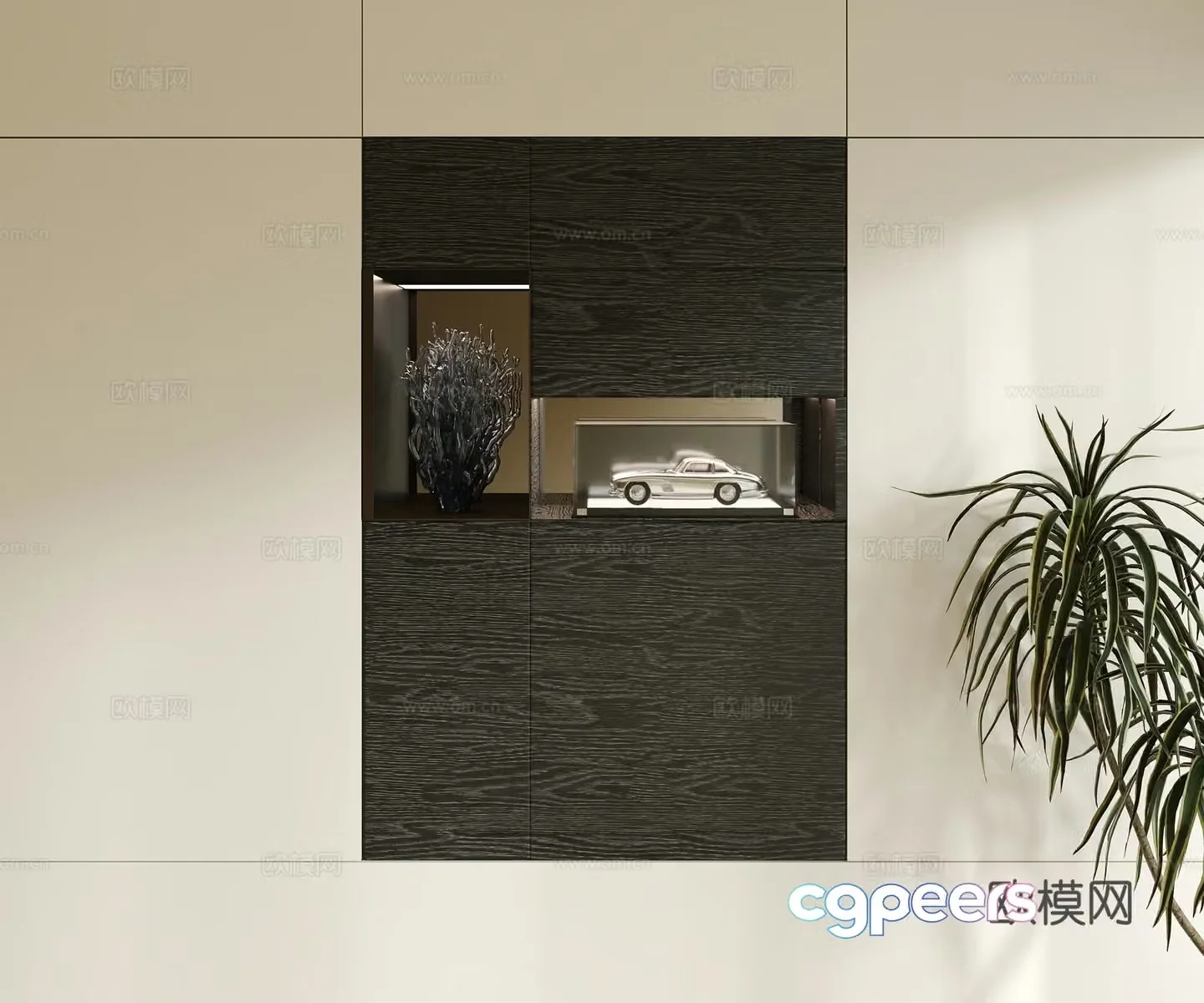 Modern decorative cabinet 3d model
