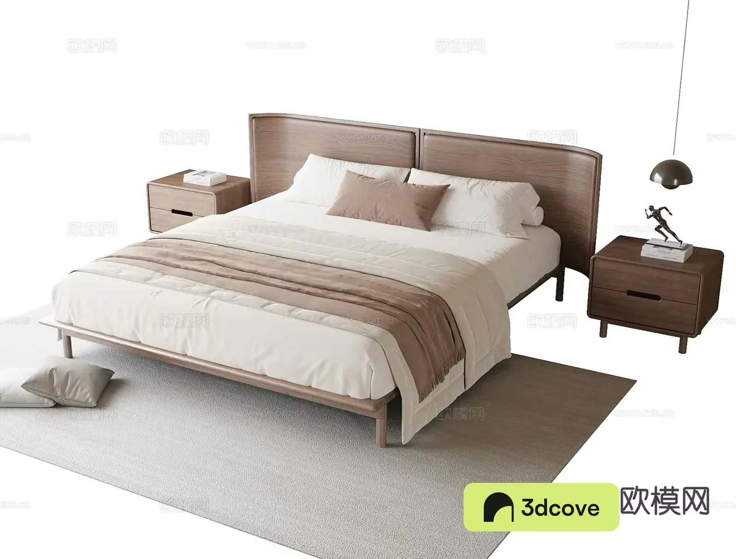Modern double bed
