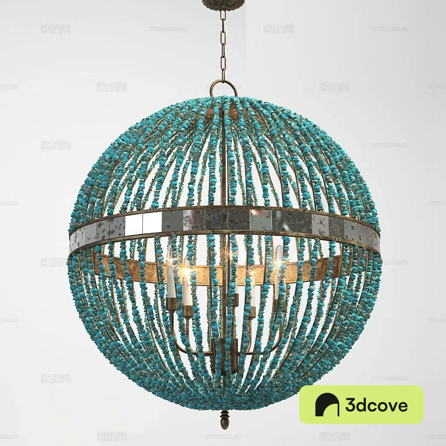 Currey & Company crystal chandelier