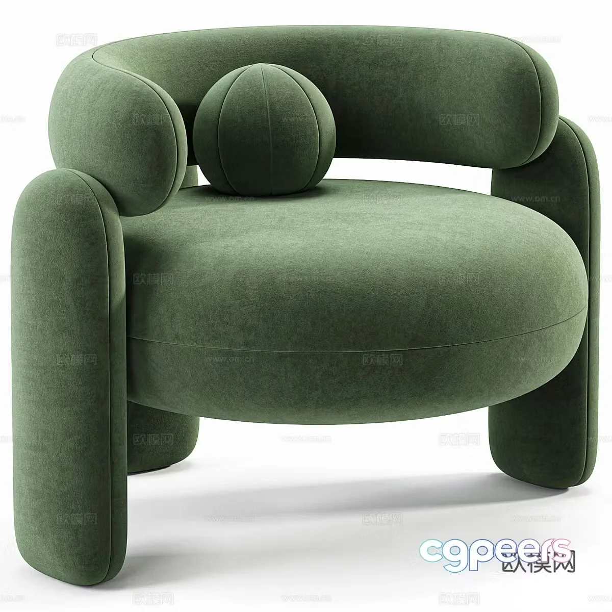 Sofa coffee table combination 3D model