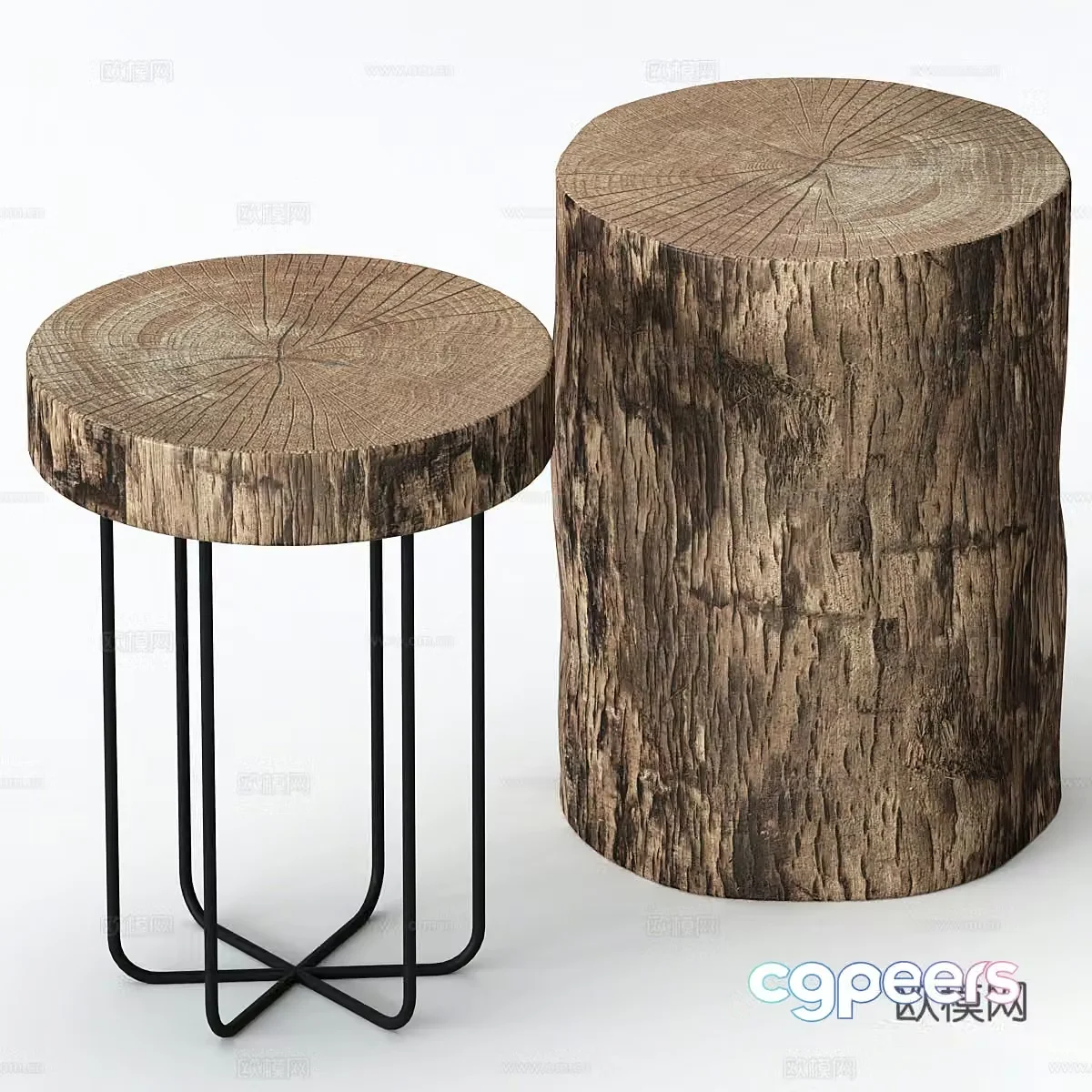 New Chinese style 3D model of Wasabi log edge