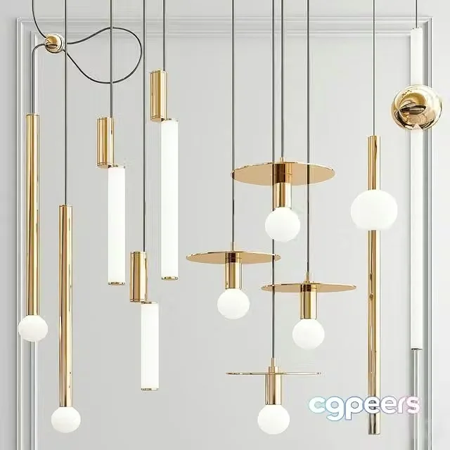 3ds Max Free – Four Hanging Lights_64