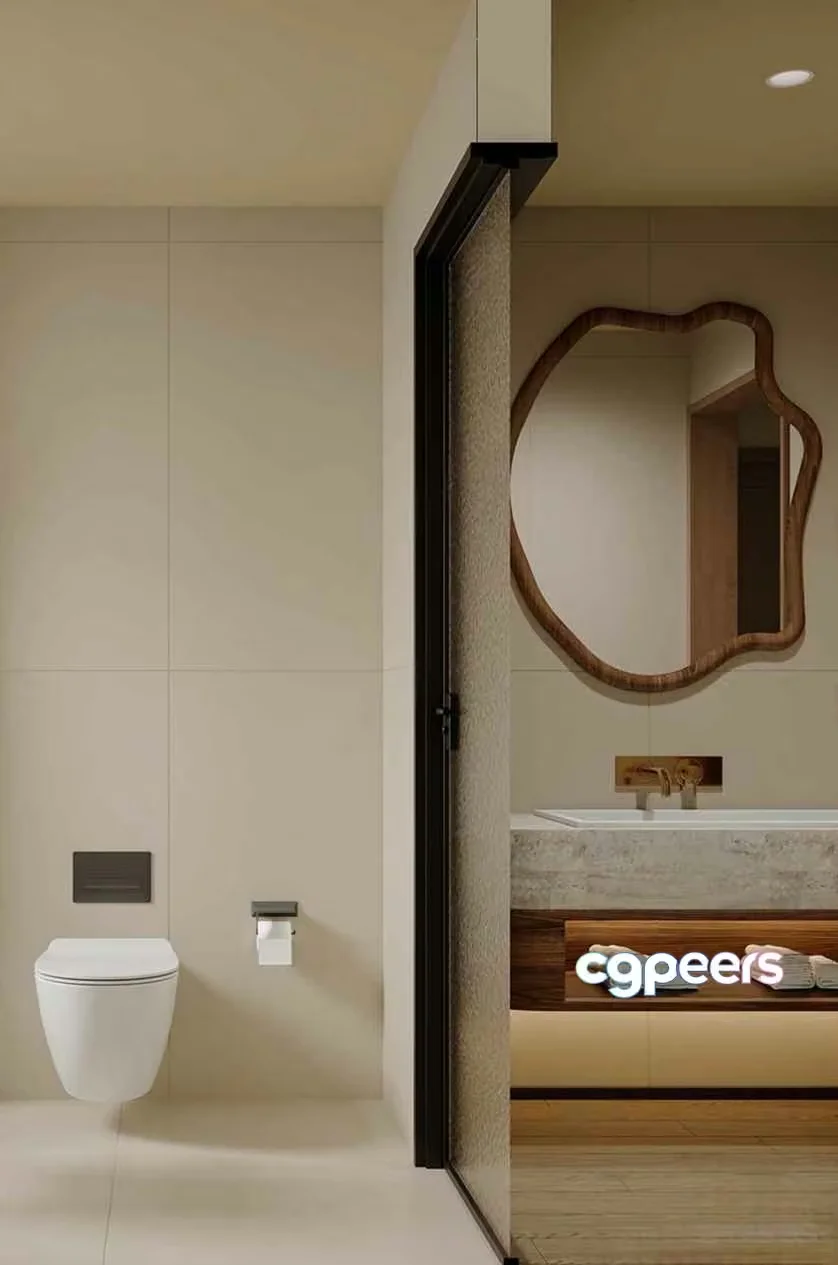 Modern Bathroom Decor 3D Model – 23087 – VRAY Render