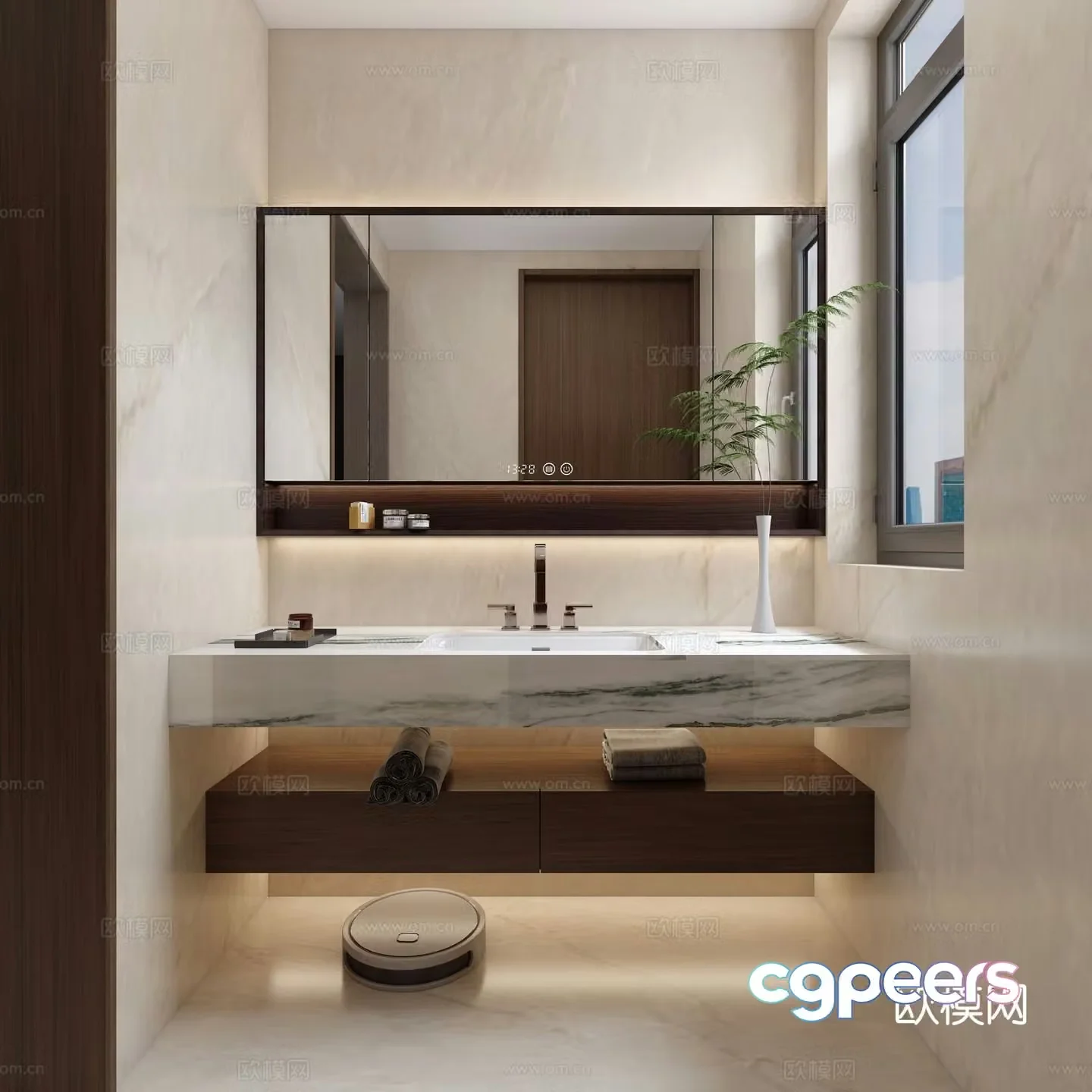 Italian bathroom bathroom 3d model