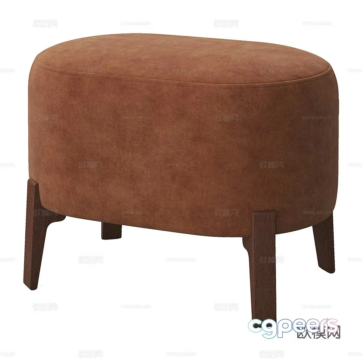 Modern stool sofa stool low stool 3d model