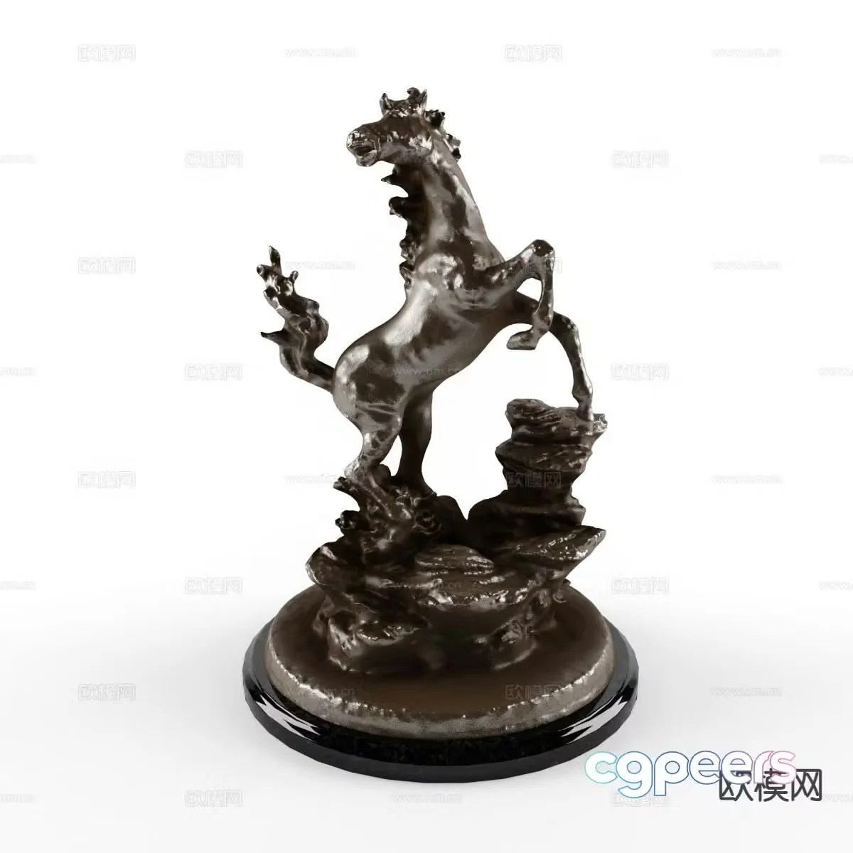 European horse sculpture horse ornaments 3D model