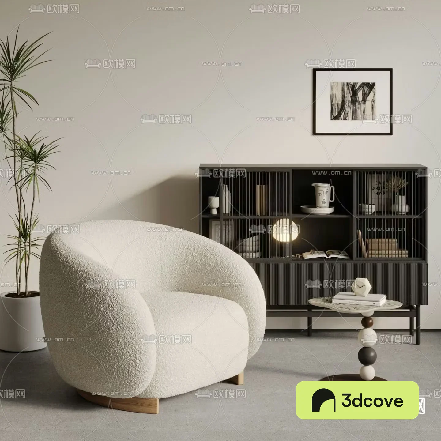Cream style sofa single sofa