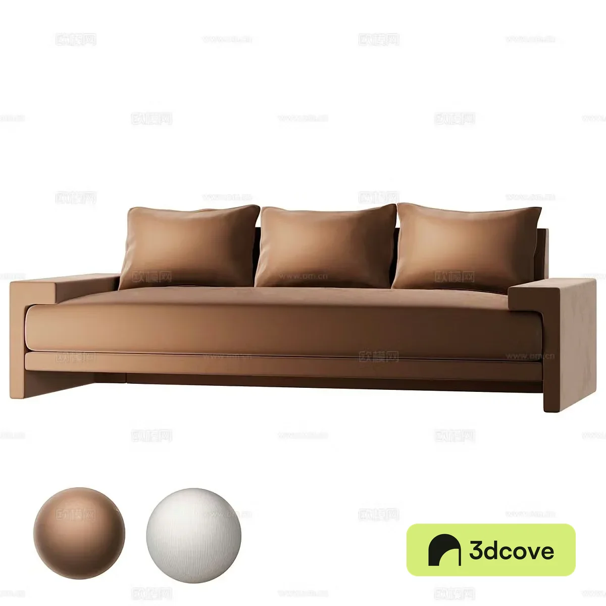 Italian three-seat sofa