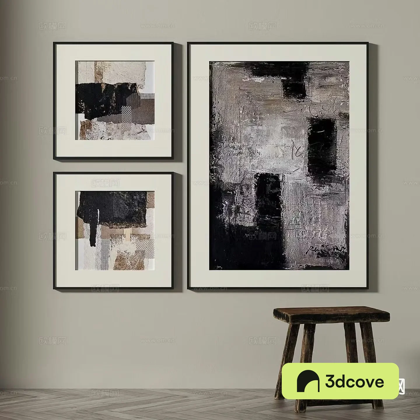 Wabi-sabi art painting texture painting decorative painting