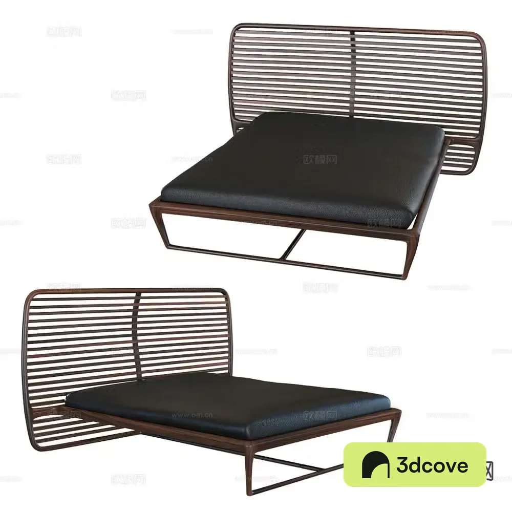 Wabi-sabi double bed