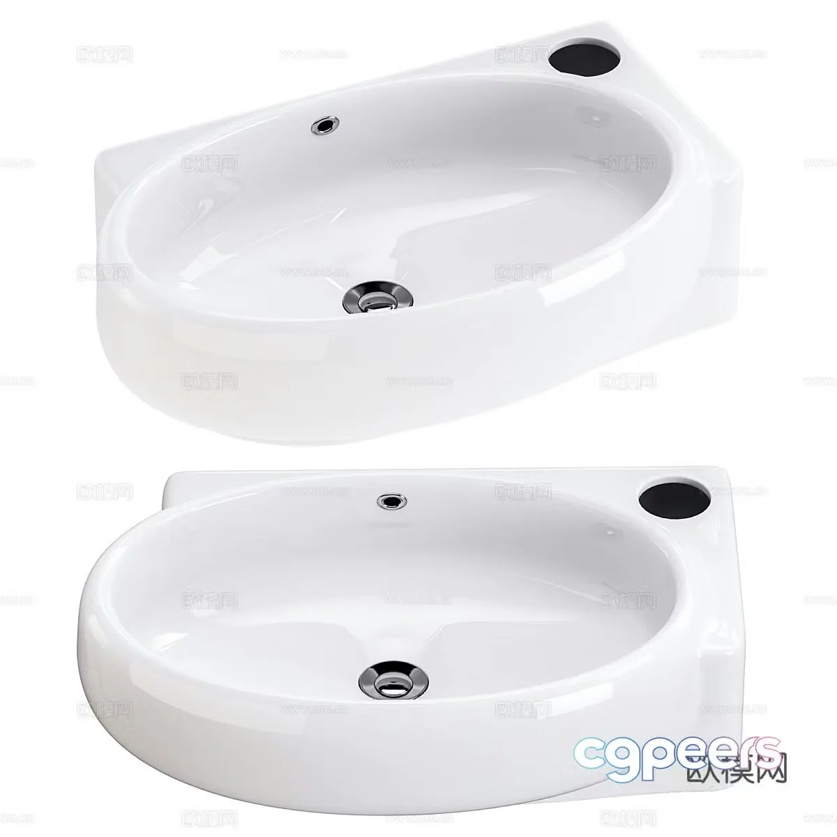 Ceramic washbasin 3D model