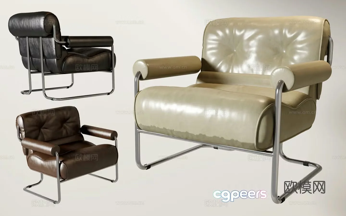 Modern leisure chair 3d model