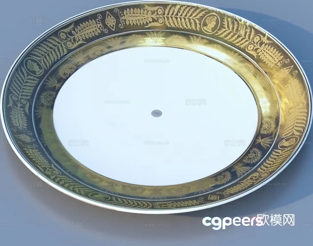 plate kitchen supplies tableware 3d model