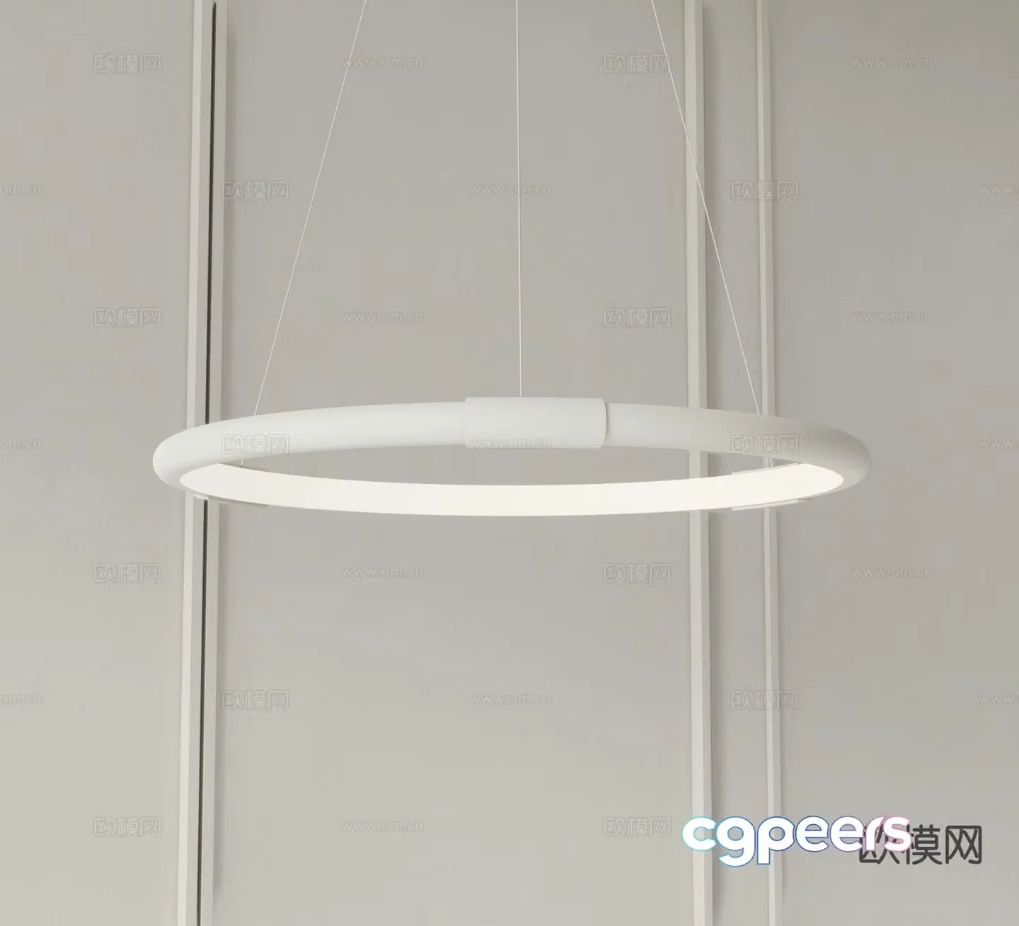 Modern chandelier dining room chandelier ring chandelier 3d model