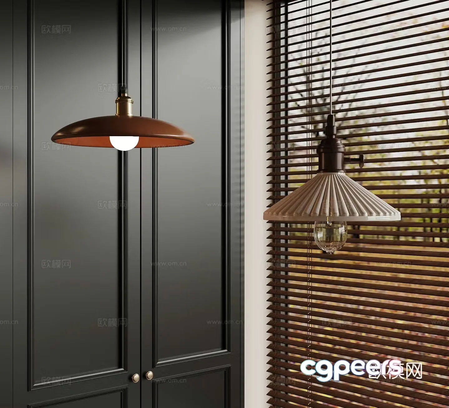 Middle-aged chandelier Small chandelier 3d model