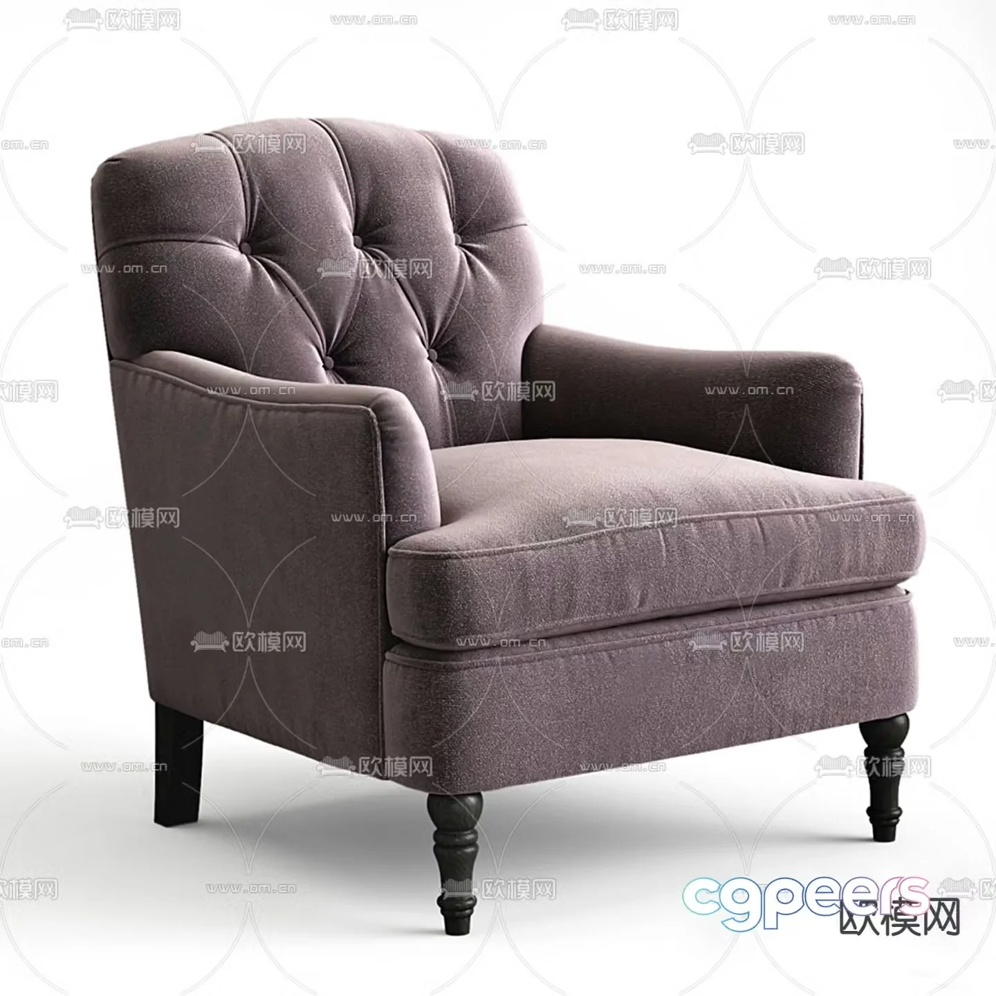 B&B Italia French single sofa 3d model