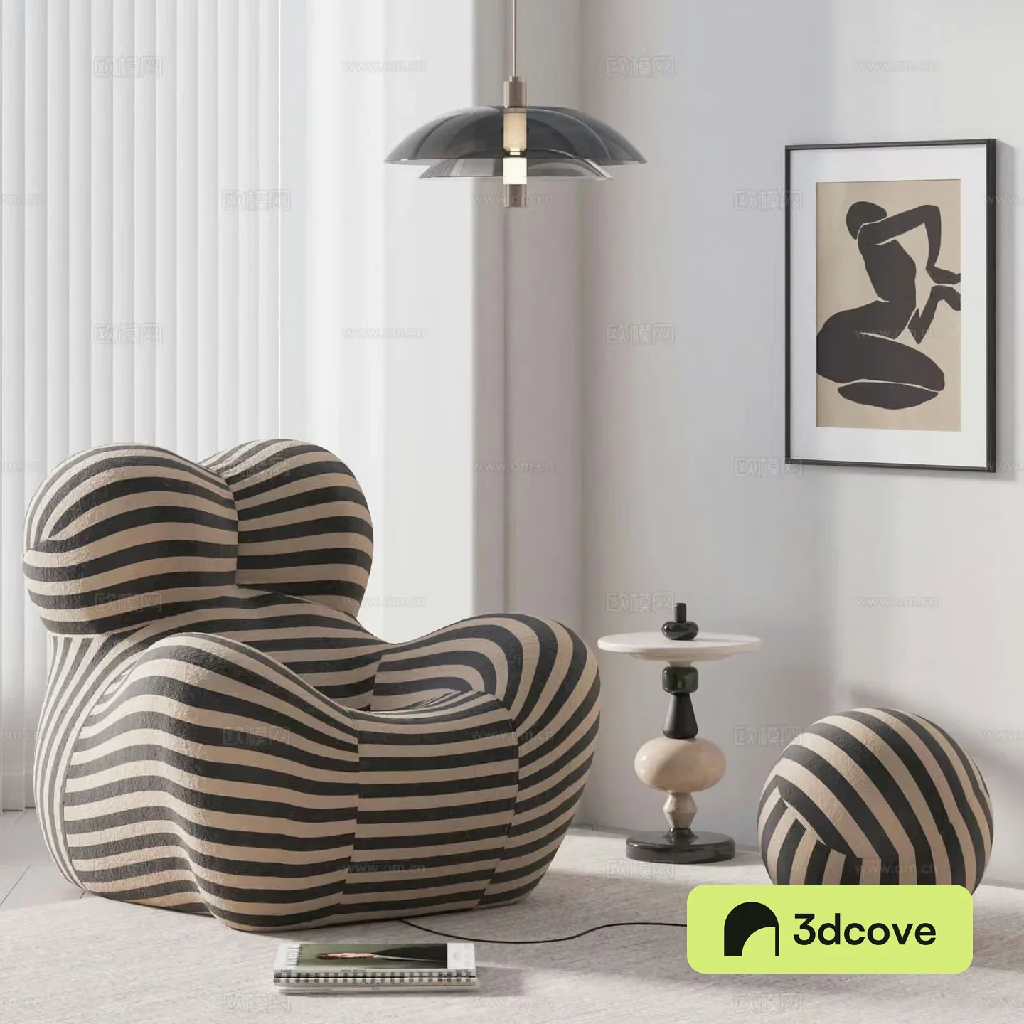 Modern single sofa