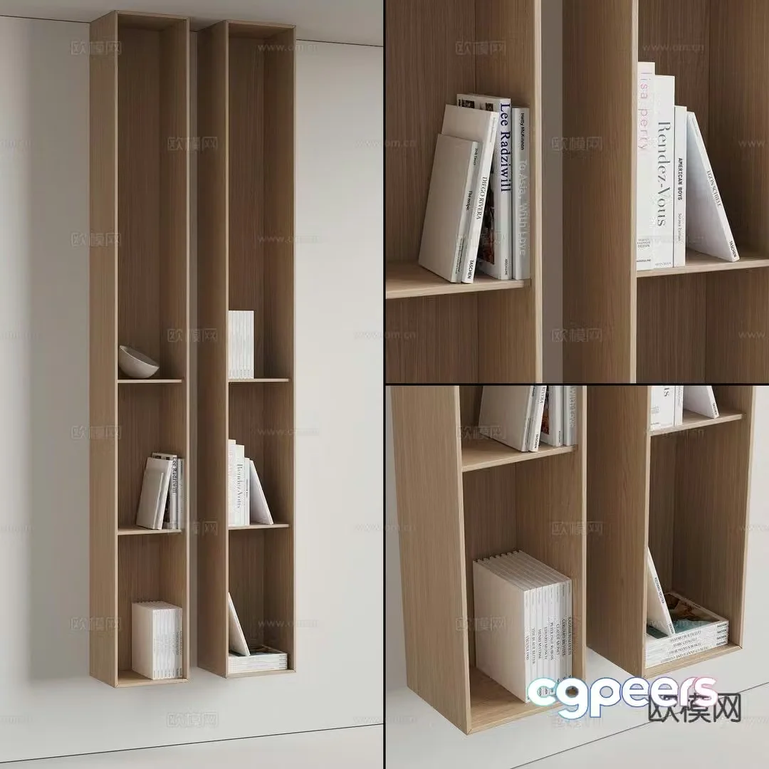 Modern wall cabinet wall cabinet shelf cabinet 3d model