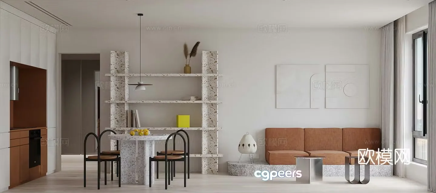 Nordic apartment 3d model