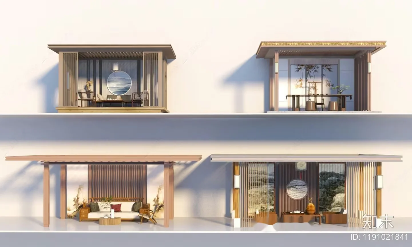 Modern Asian Architecture 3D Model – 22158 – VRAY Render