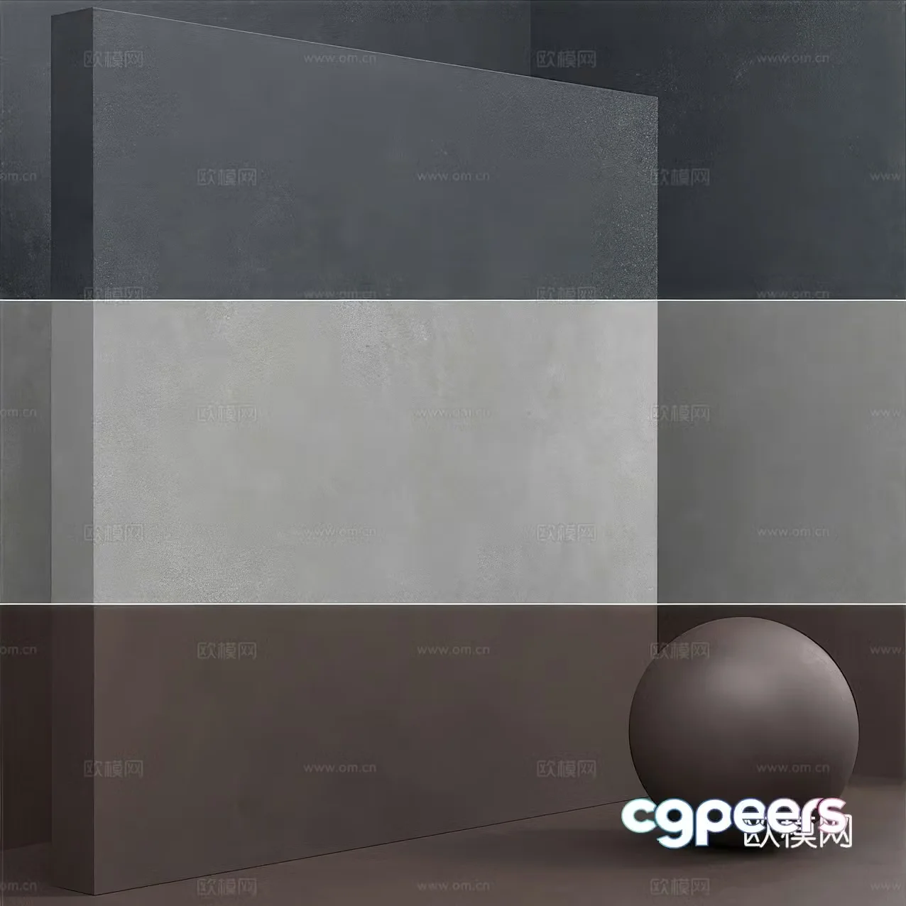 Modern microcement 3d model
