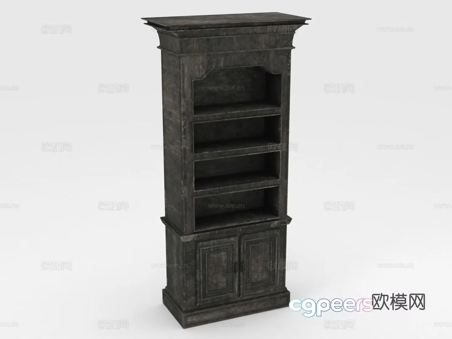 Bookshelf Shelf Display Shelf Floor-standing Bookshelf 3D Model